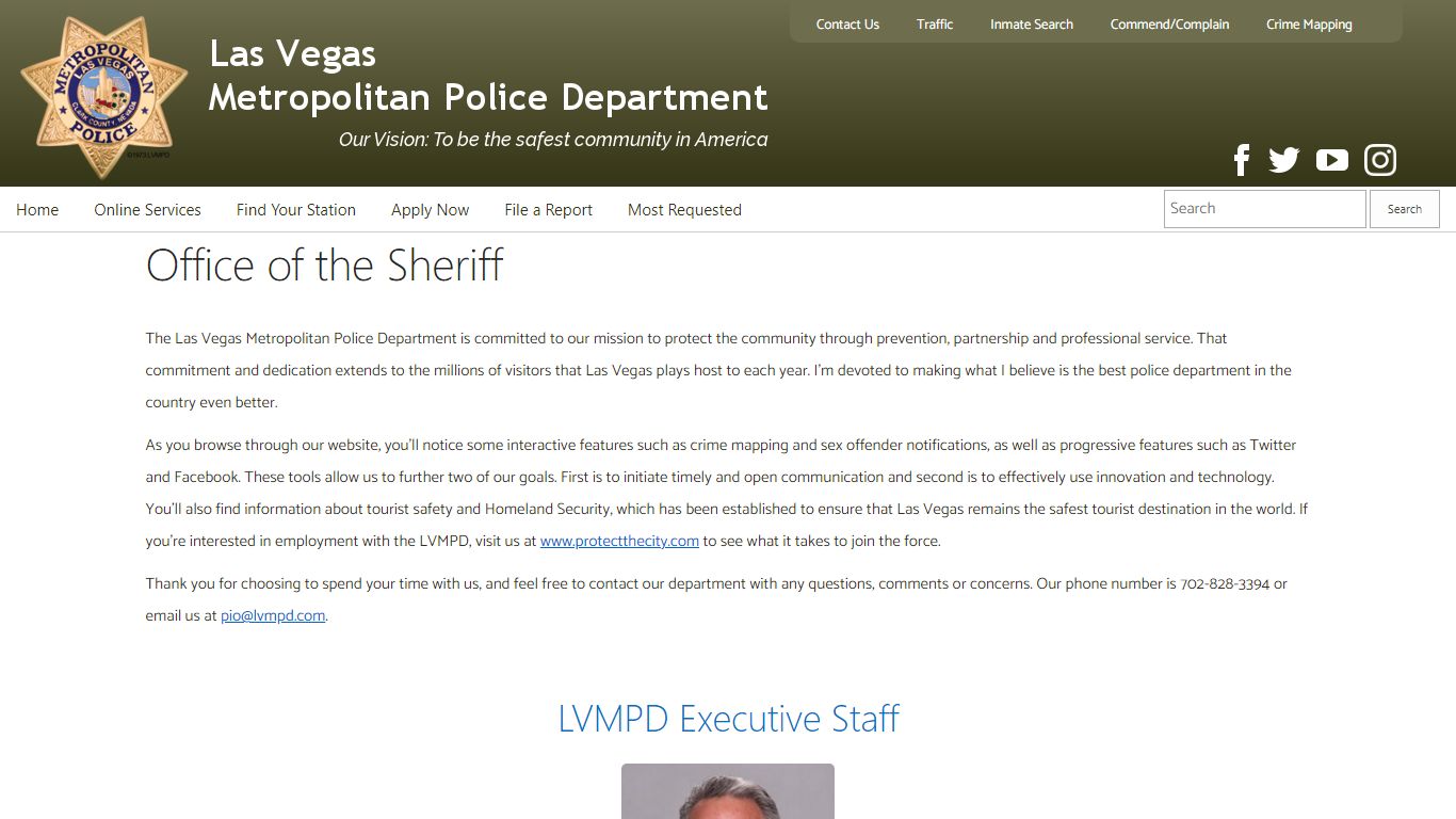 Pages - Office of the Sheriff - LVMPD