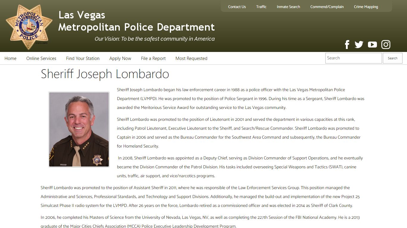 Sheriff Joseph Lombardo - LVMPD