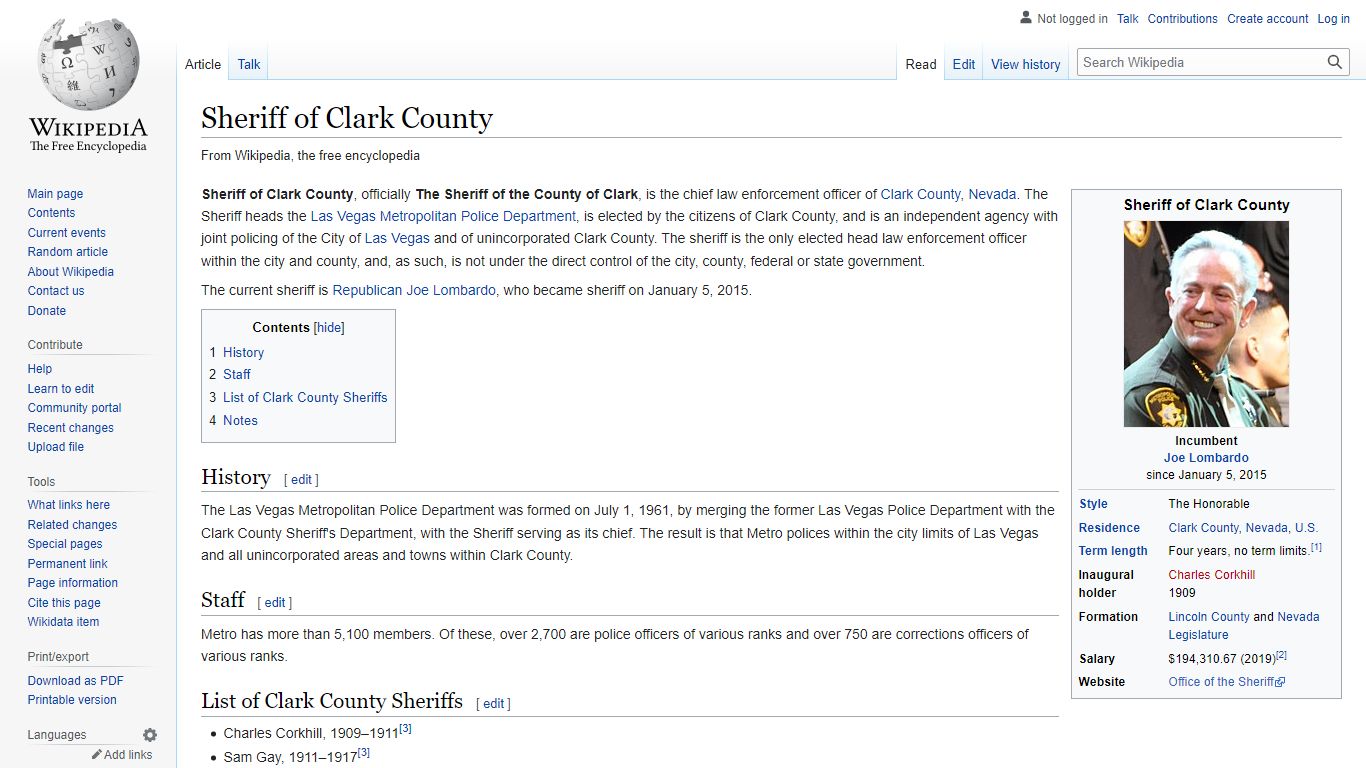 Sheriff of Clark County - Wikipedia